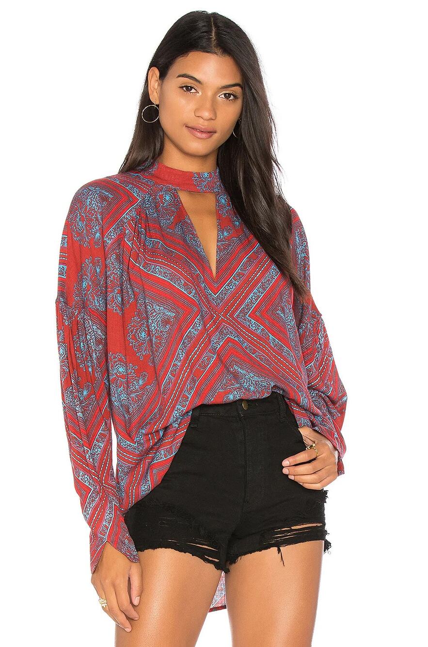 Free People Walking On A Dream Tunic Red Size Small